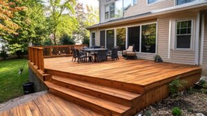 Nice wooden deck