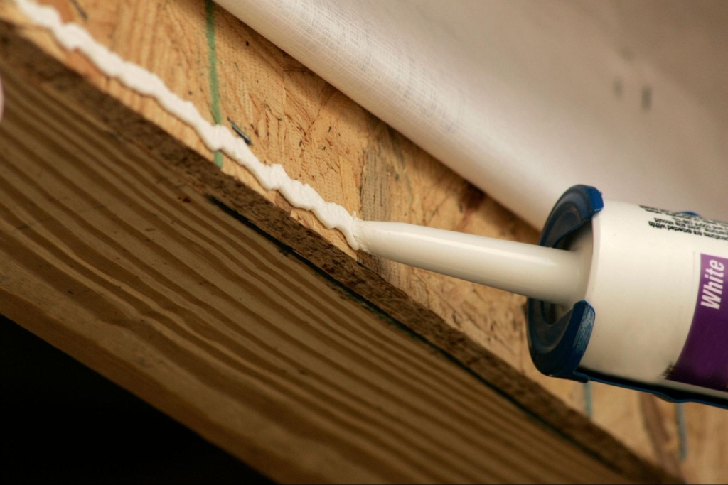 Winterize with caulk